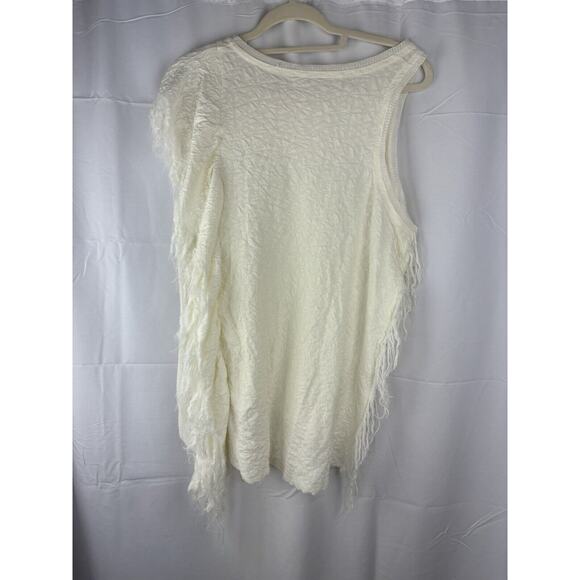 Free People Women's Top Treat Me Tender Color Ivory Size Small NWT boho Tank - Picture 8 of 10